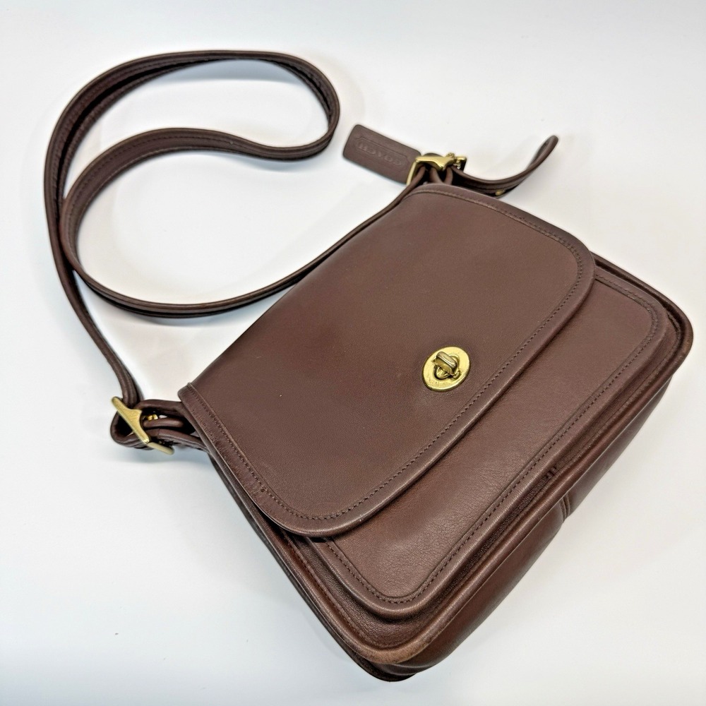 Vintage‎ Coach Rambler's Legacy Mahogany Brown Costa Rica 9061